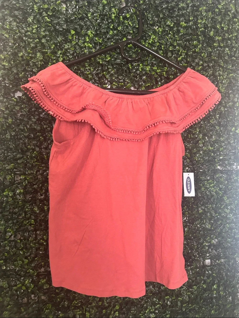 Kids Old Navy Off-Shoulder Crochet Trim Camisole - Rose